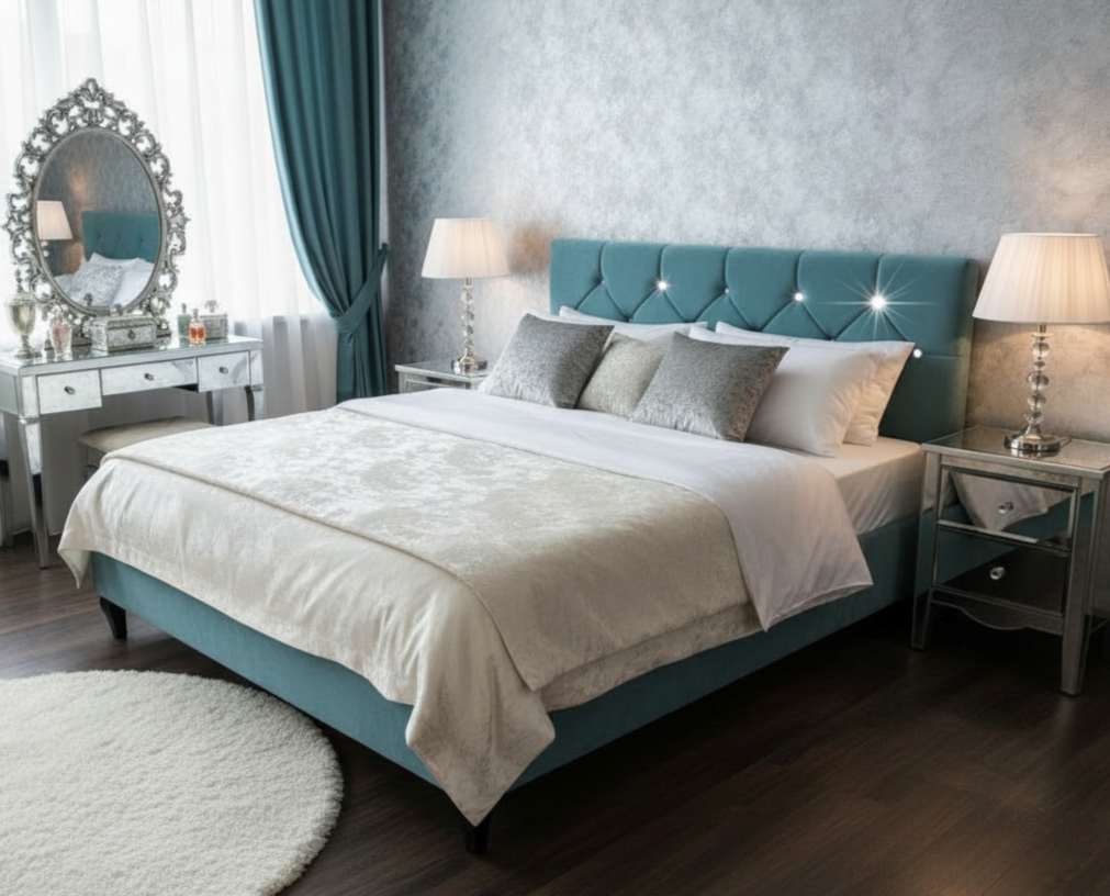 Łoże romby kryształki