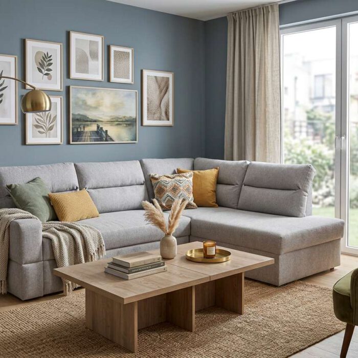 Narożnik rubin zabudowany