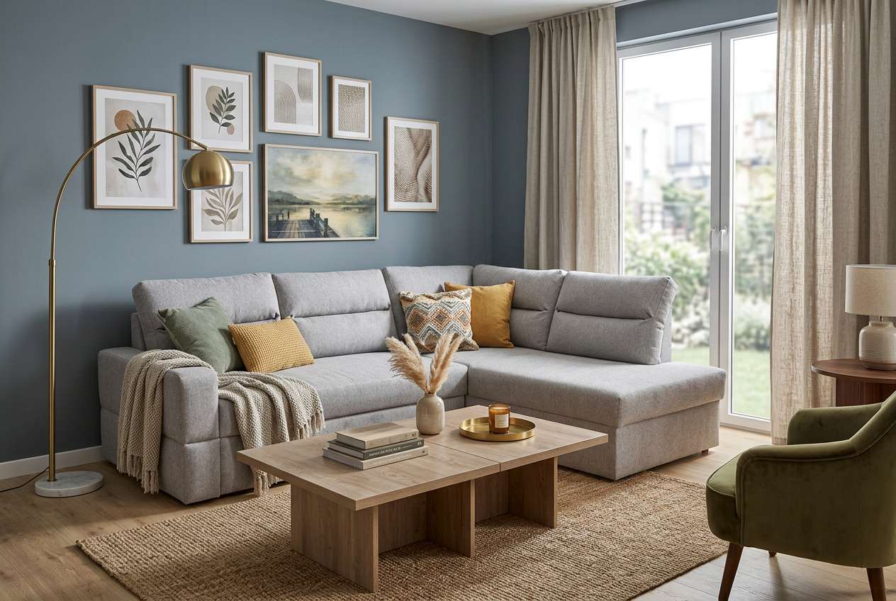 Narożnik rubin zabudowany