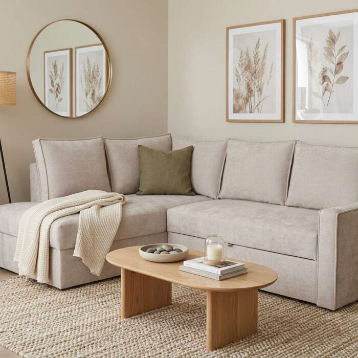 Narożnik rubin zabudowany szycie city